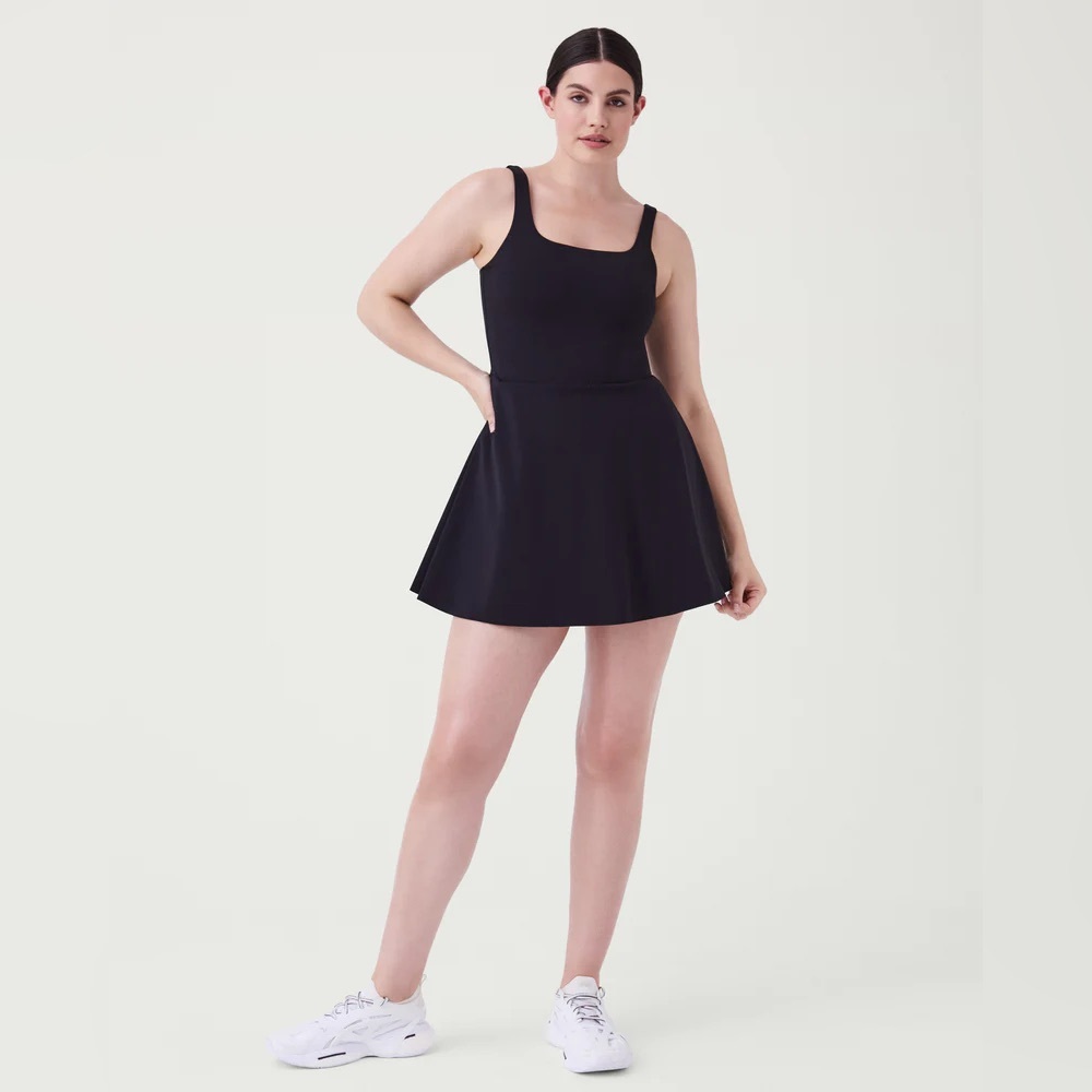 NWT SPANX The Get Moving Square Neck Dress